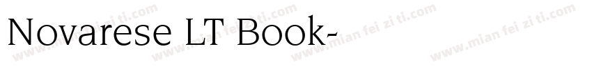 Novarese LT Book字体转换